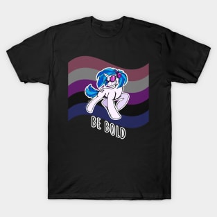 MLPRIDE Vinyl Scratch / Genderfluid T-Shirt